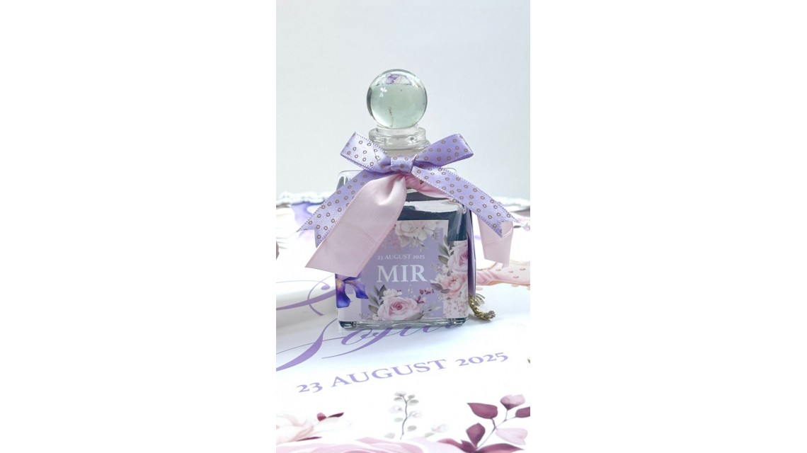 Trusou botez cu carusel și flori de iris în lila și roz prăfuit – „Caruselul Magic” 13